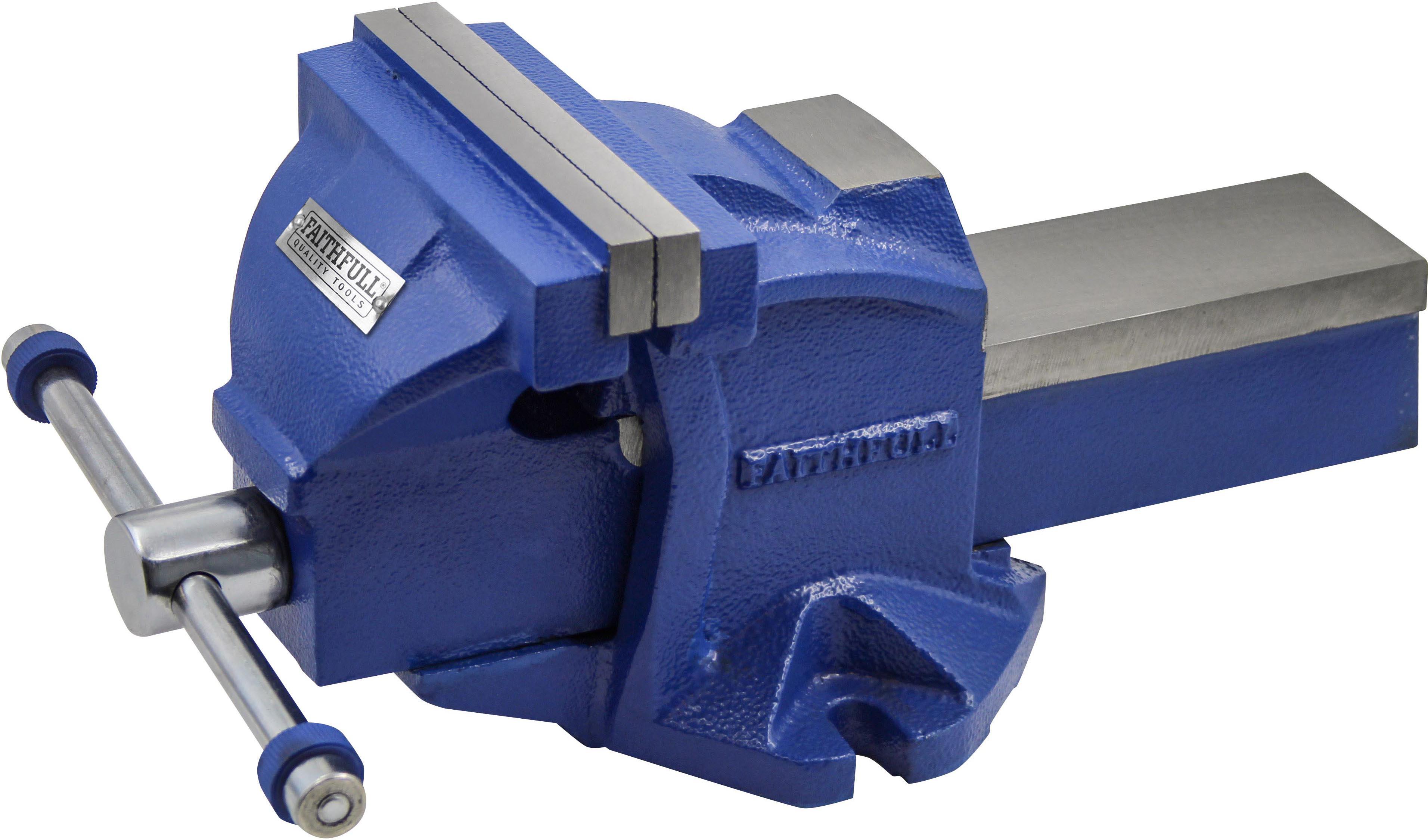 Faithfull Mechanics Vice 150mm (6in) with Magnetic Jaws