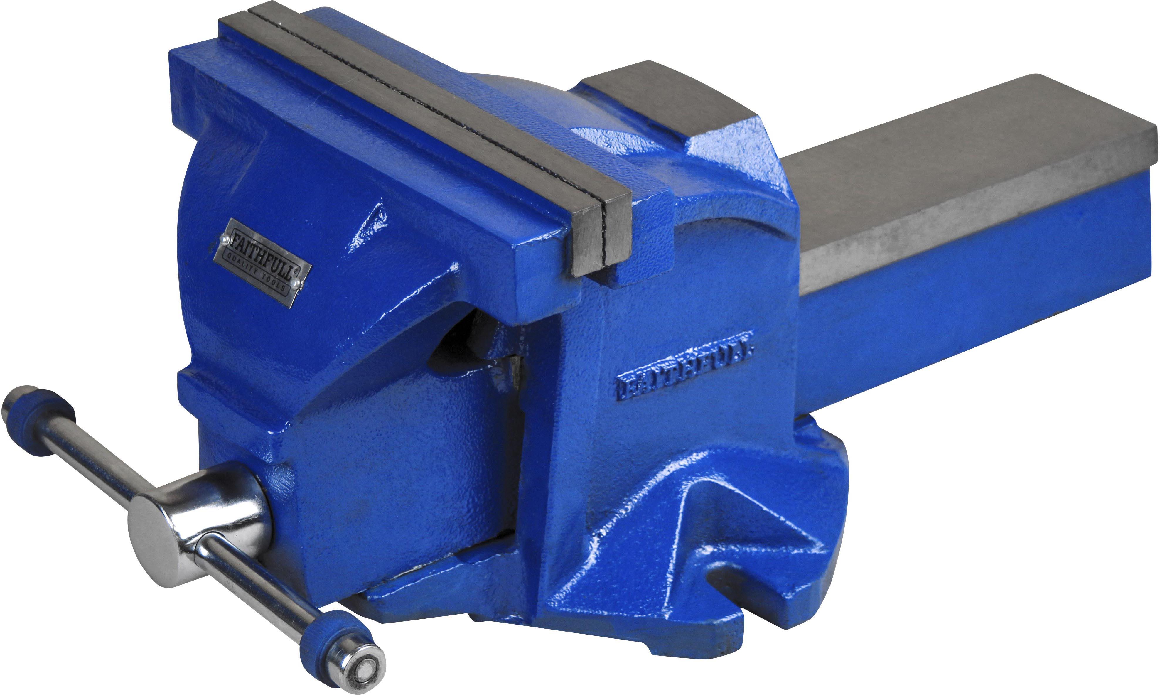 Faithfull Mechanics Vice 200mm (8in) with Magnetic Jaws