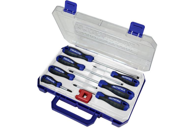 Faithfull Screwdriver 8 Piece Set, Soft Grip Faithfull Screwdriver 8 Piece Set, Soft Grip