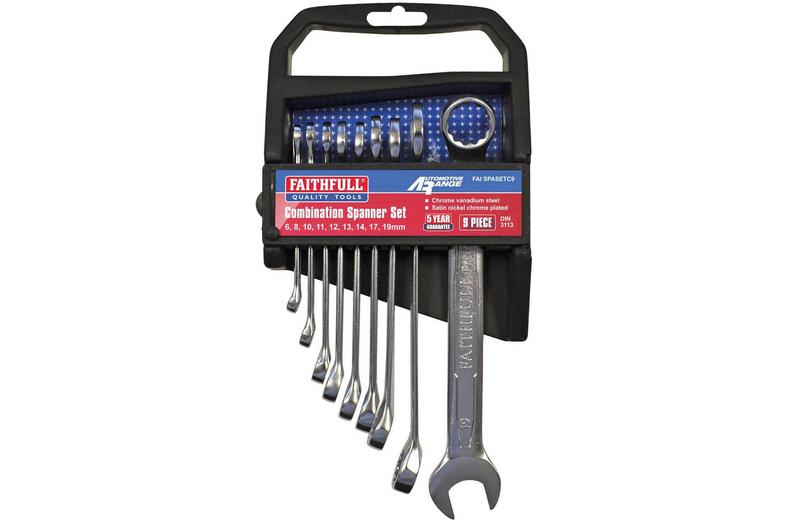 Faithfull Combination Spanner Set - 9 Piece Faithfull Combination Spanner Set - 9 Piece