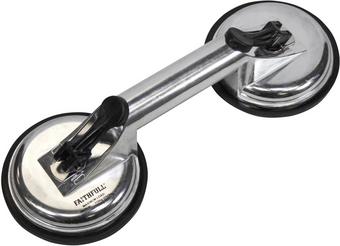Faithfull Double Pad Aluminium Pro Suction Lifter