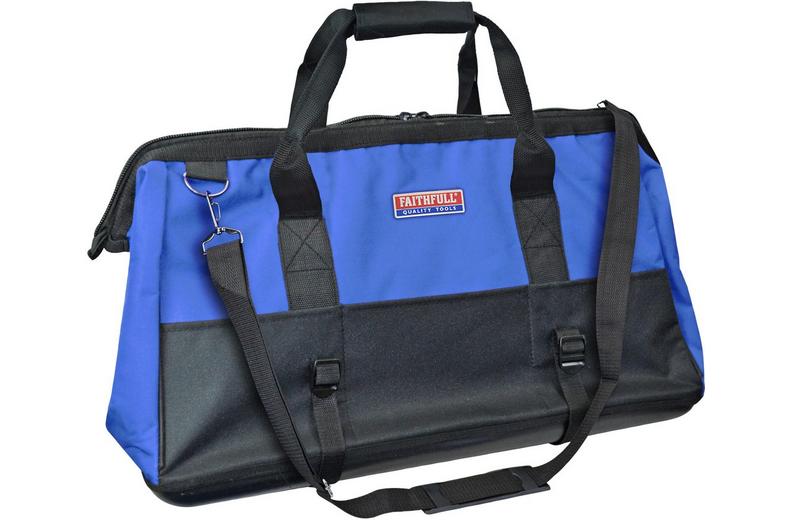 Faithfull Hard Base Tool Bag - (24in) 17 Pockets Faithfull Hard Base Tool Bag - (24in) 17 Pockets