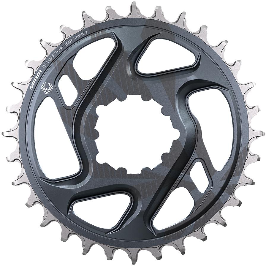 Halfords Sram SRAM Eagle X-Sync 2 Direct Mount 6mm Offset 32T Chainring, Lunar Grey | Pricematch, Extra 8% off for BC Members, Free Bike Health Check, Cycle2Work Scheme & 0% APR Finance.