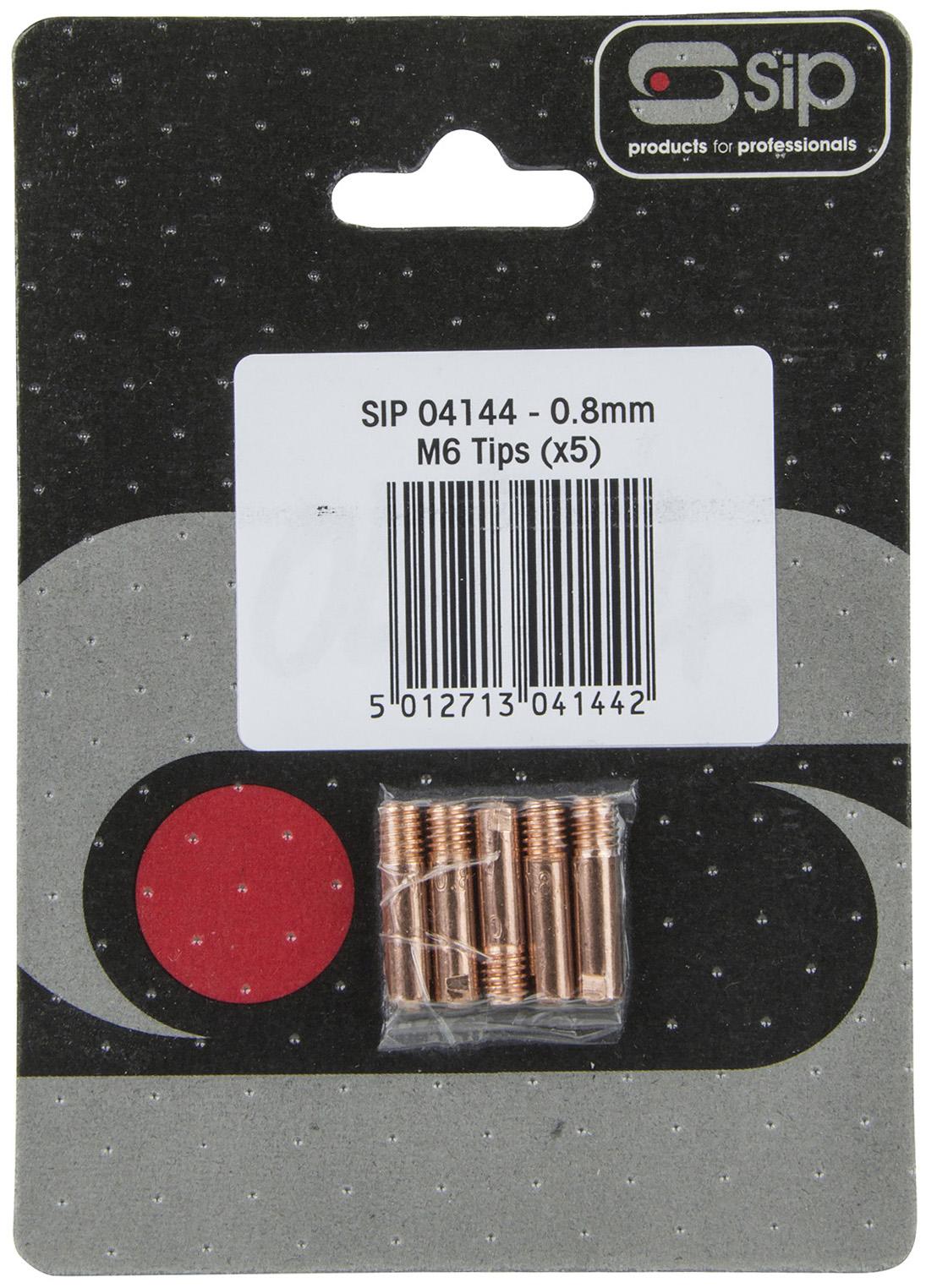 Sip 0.8mm M6 Welding Tips x5 - 2014 Version