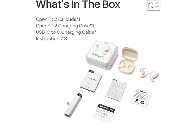 SHOKZ OpenFit 2, Beige SHOKZ OpenFit 2, Beige