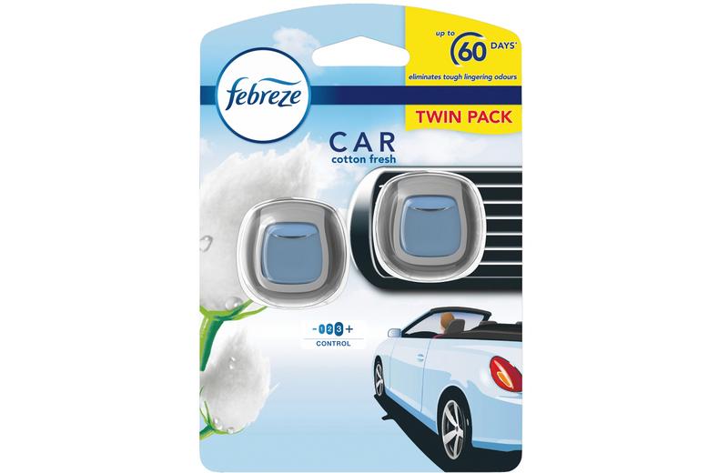 Febreze Car Clip Twin Pack Vent Clip Air Freshener - Cotton Febreze Car Clip Twin Pack Vent Clip Air Freshener - Cotton