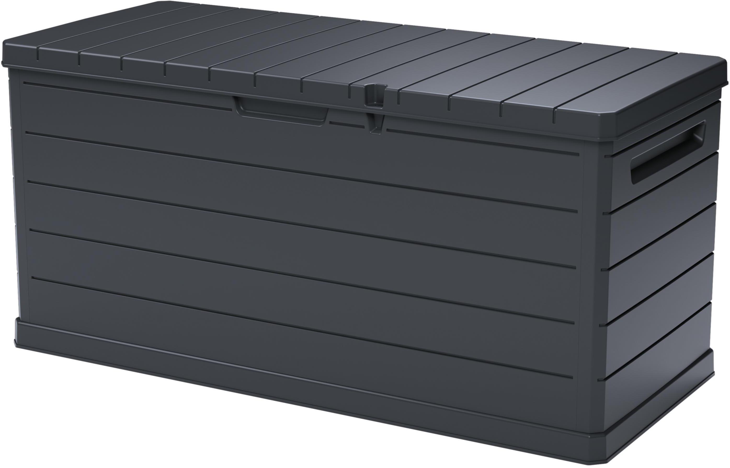 Lockable Outdoor Water-Resistant Trunk 350L Dark Grey 