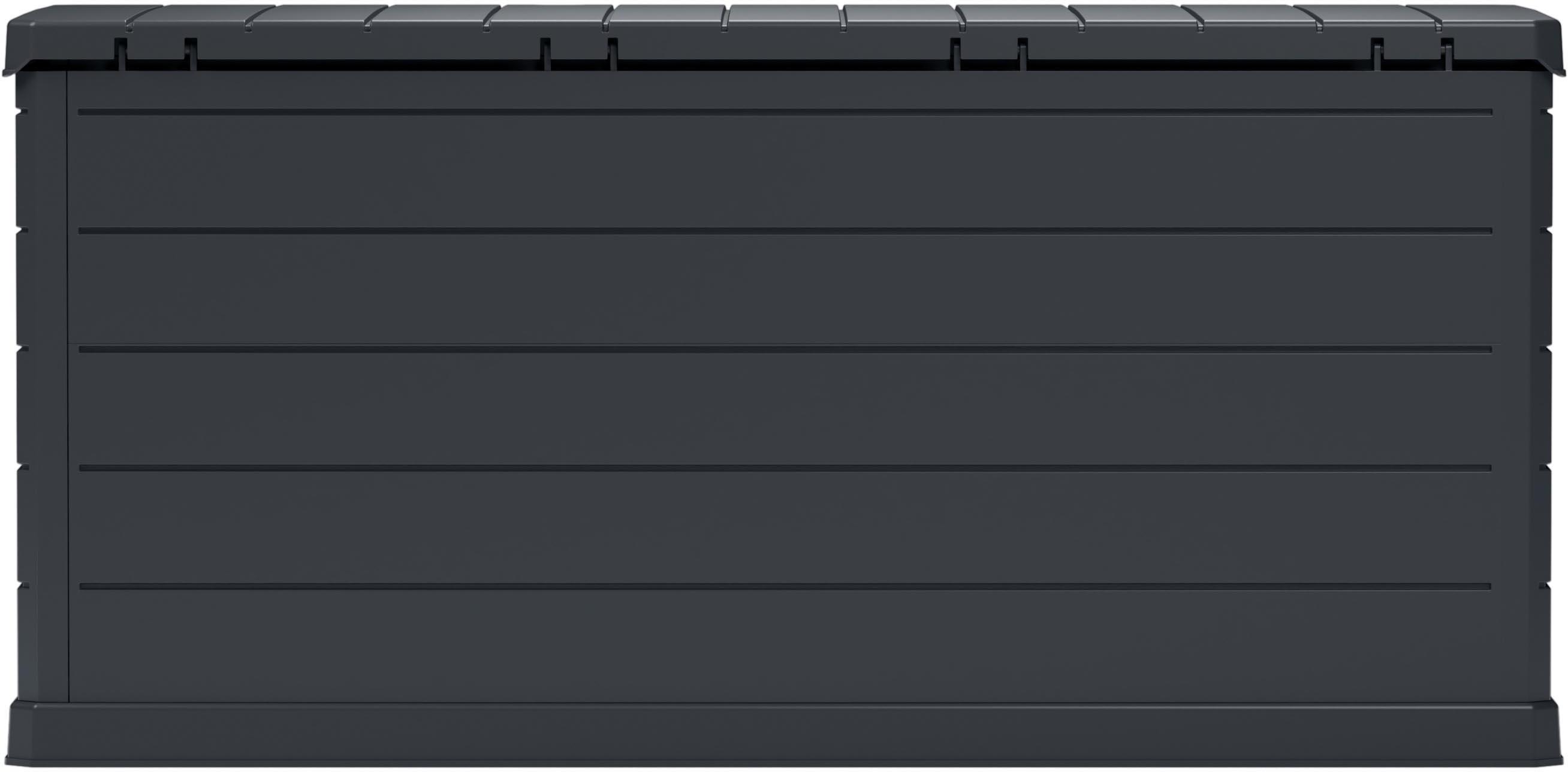 Lockable Outdoor Water-Resistant Trunk 350L Dark Grey 