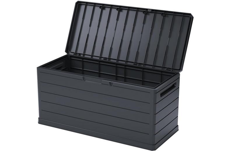 Lockable Outdoor Water-Resistant Trunk 350L Dark Grey Lockable Outdoor Water-Resistant Trunk 350L Dark Grey