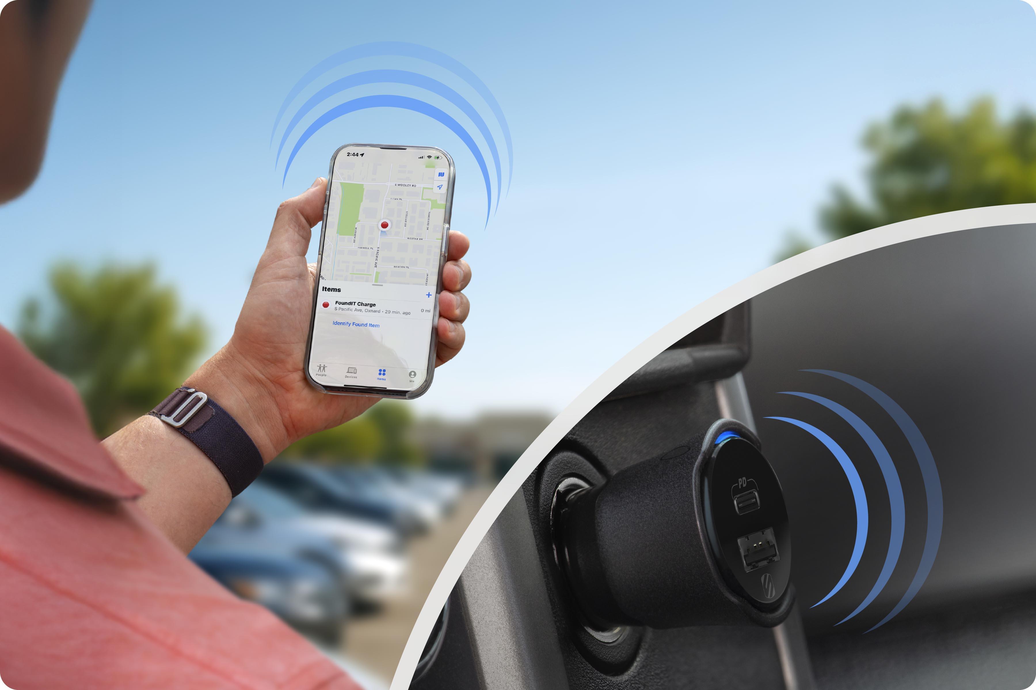 Scosche Found IT Pro - Apple & Android dual car charger