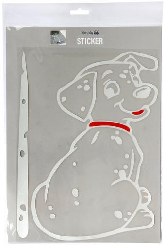 Dog With Tail Wiper Sticker