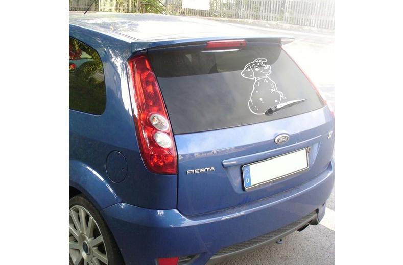 Dog With Tail Wiper Sticker Dog With Tail Wiper Sticker