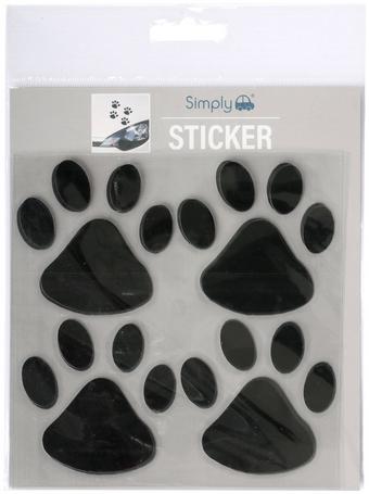 Black Paw Prints x 12