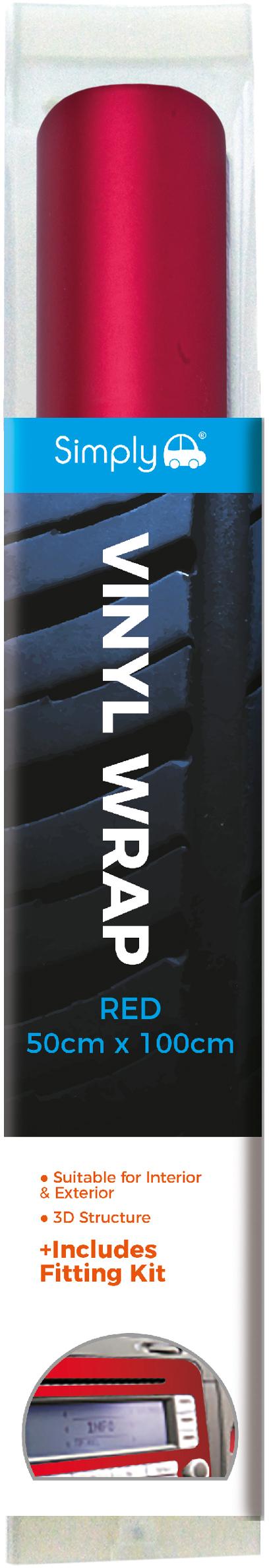 Red Vinyl Film 50cm x 100cm