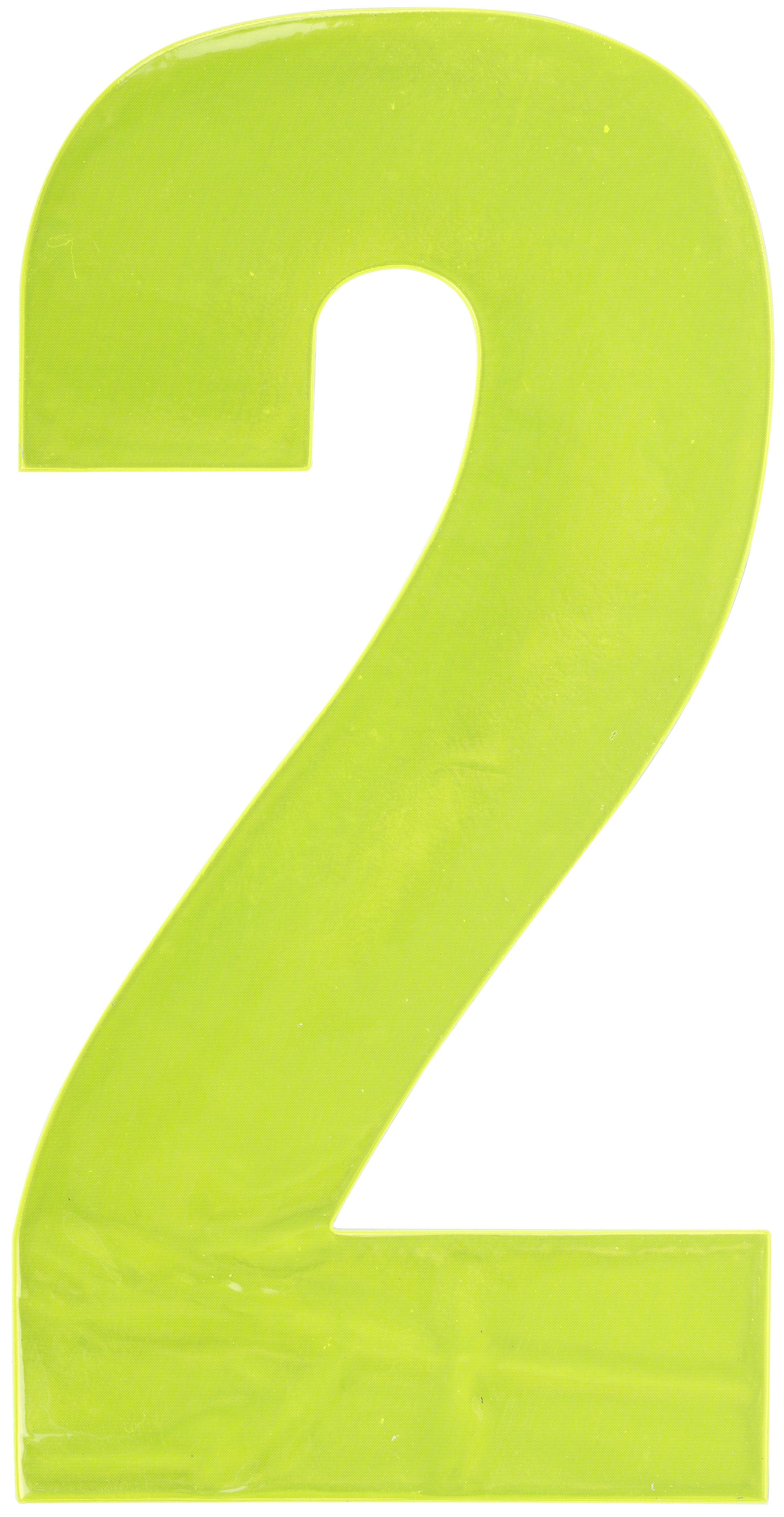 Hi Vis Number Yellow 2
