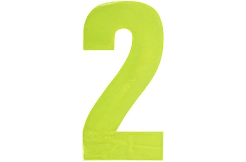 Hi Vis Number Yellow 2 Hi Vis Number Yellow 2