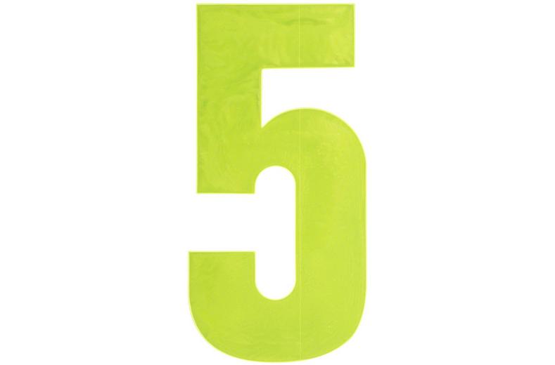 Hi Vis Number Yellow 5 Hi Vis Number Yellow 5