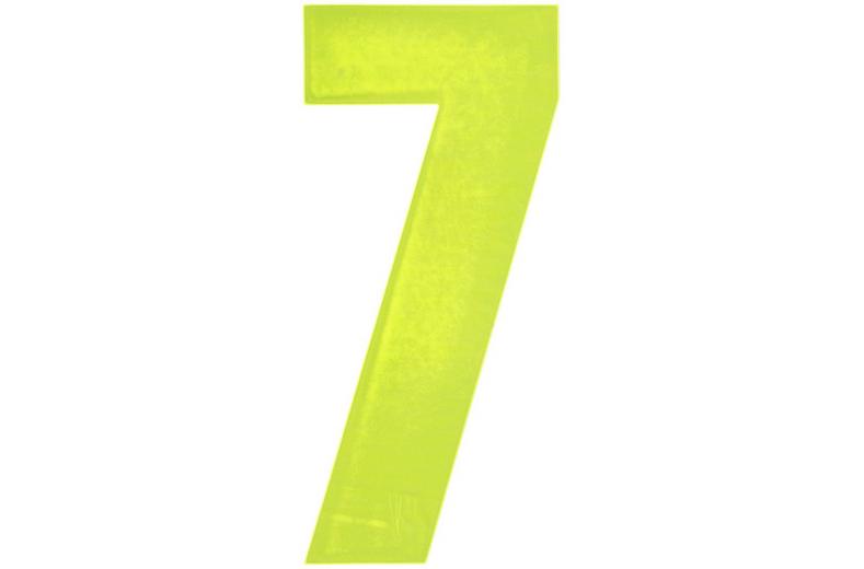 Hi Vis Number Yellow 7 Hi Vis Number Yellow 7