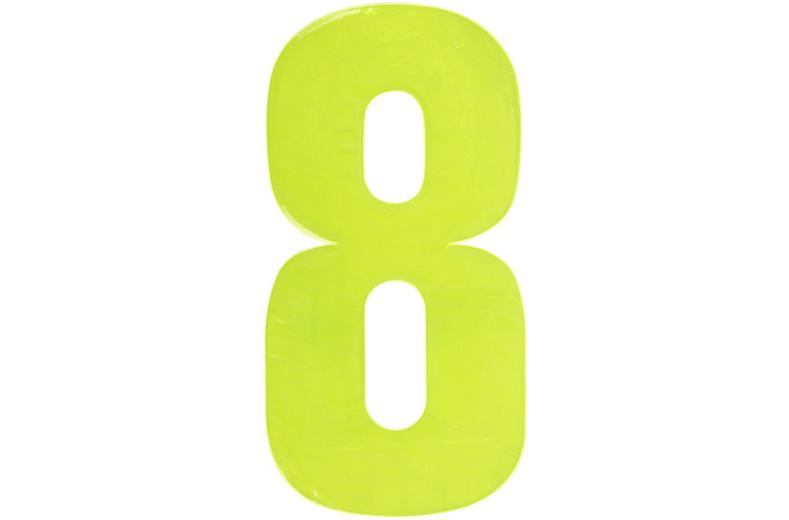 Hi Vis Number Yellow 8 Hi Vis Number Yellow 8