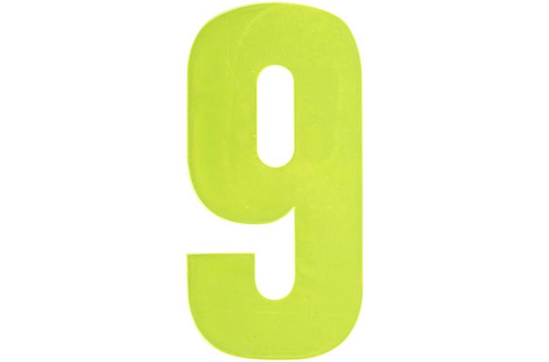Hi Vis Number Yellow 9 Hi Vis Number Yellow 9