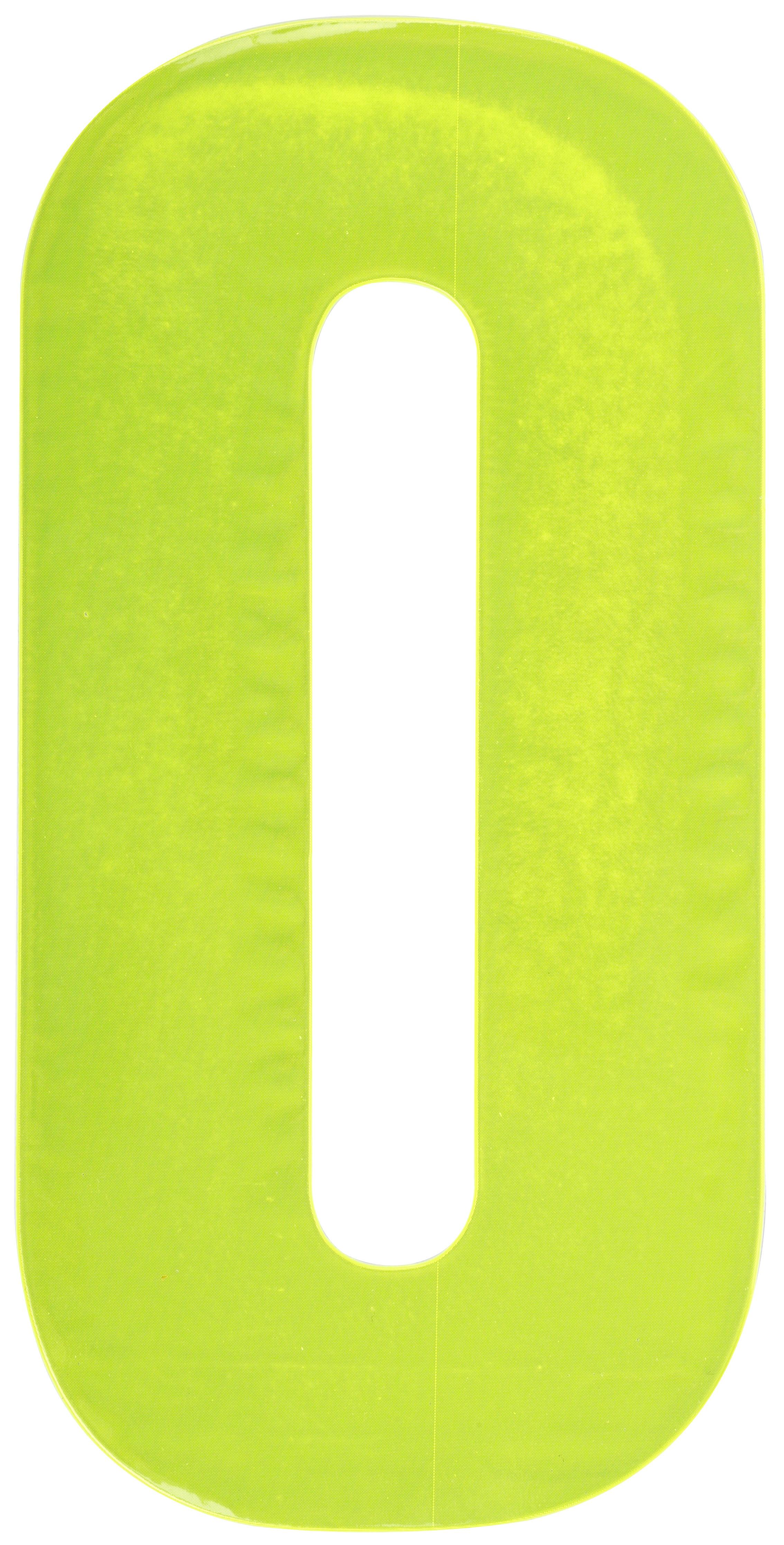 Hi Vis Number Yellow 0