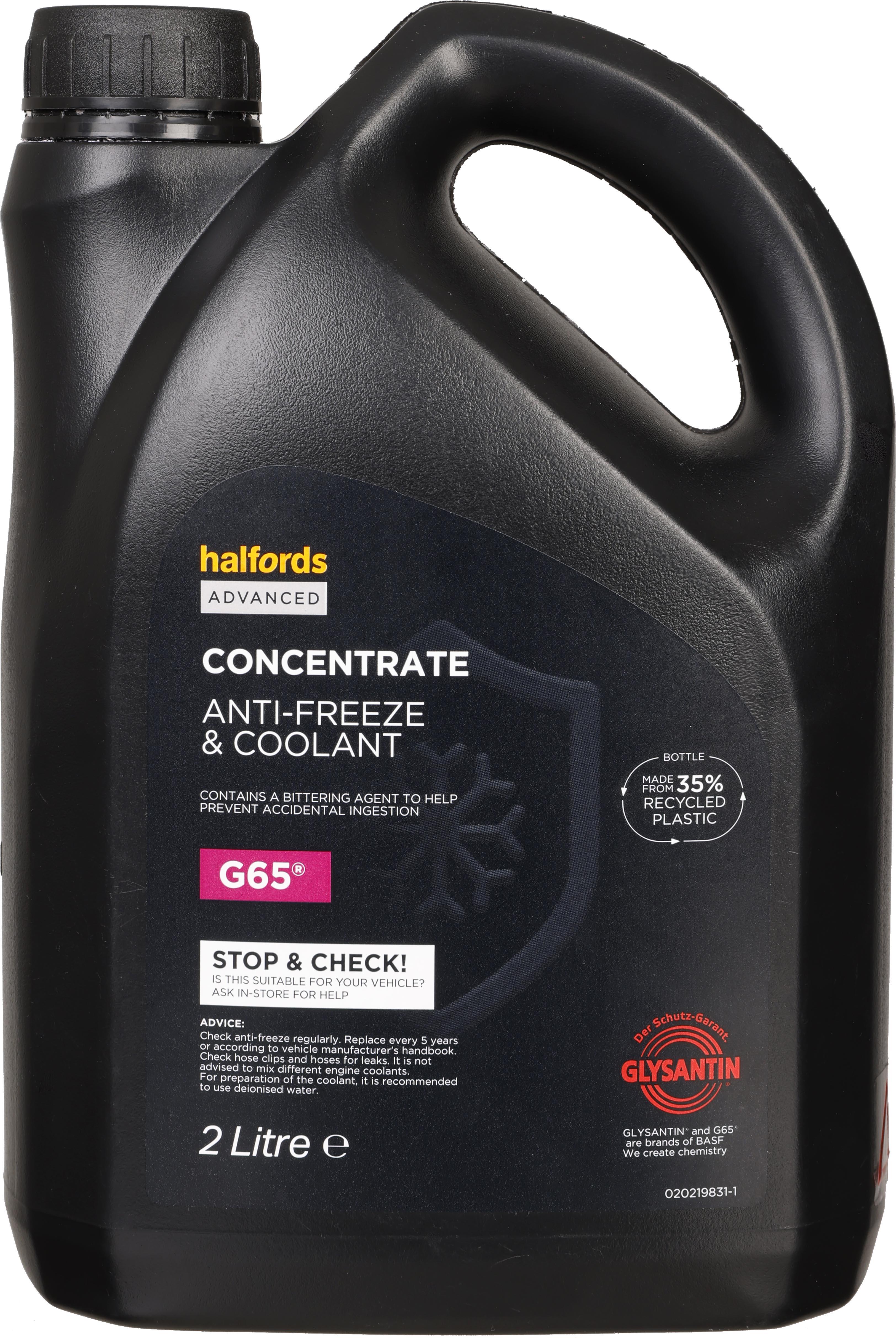 Halfords Advanced G65 Antifreeze & Coolant Concentrate 2L