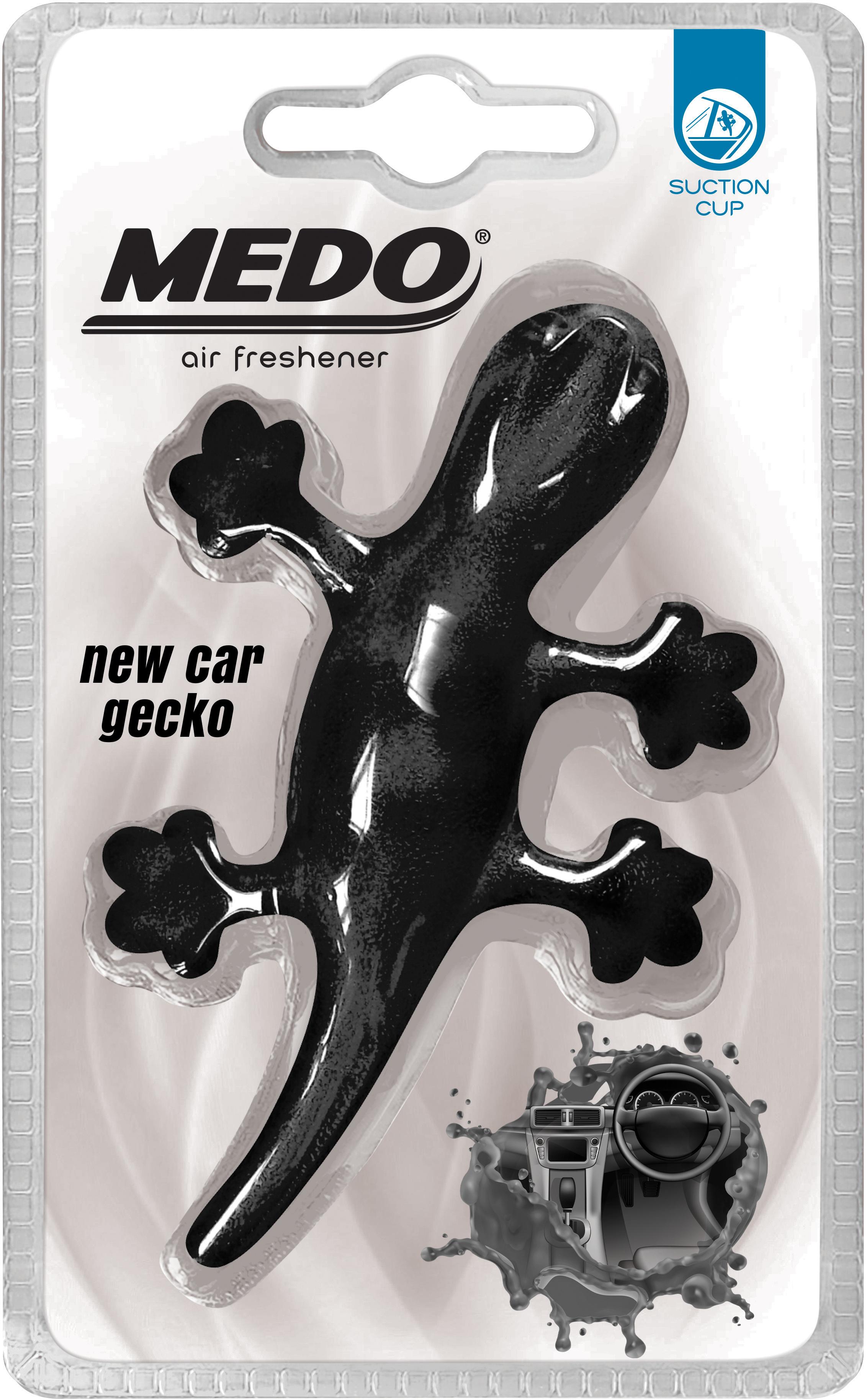 MEDO Gecko Black New Car Air Freshener Halfords UK