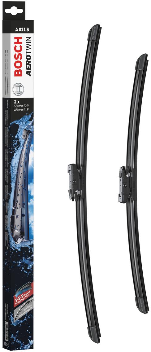 Bosch A011S Wiper Blades - Front Pair