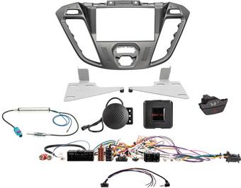ACV FORD Transit Custom 2012-2016 Euro 5 Double Din Head Unit Installation Kit – Phoenix Silver