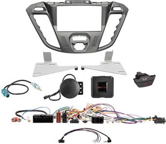 ACV FORD Transit Custom 2012-2016 Euro 5 Double Din Head Unit Installation Kit – Phoenix Silver
