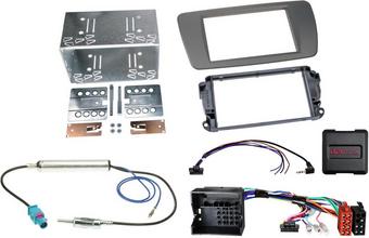 ACV SEAT Ibiza 2008-2015 (Conomera Grey) Double Din Head Unit Installation Kit