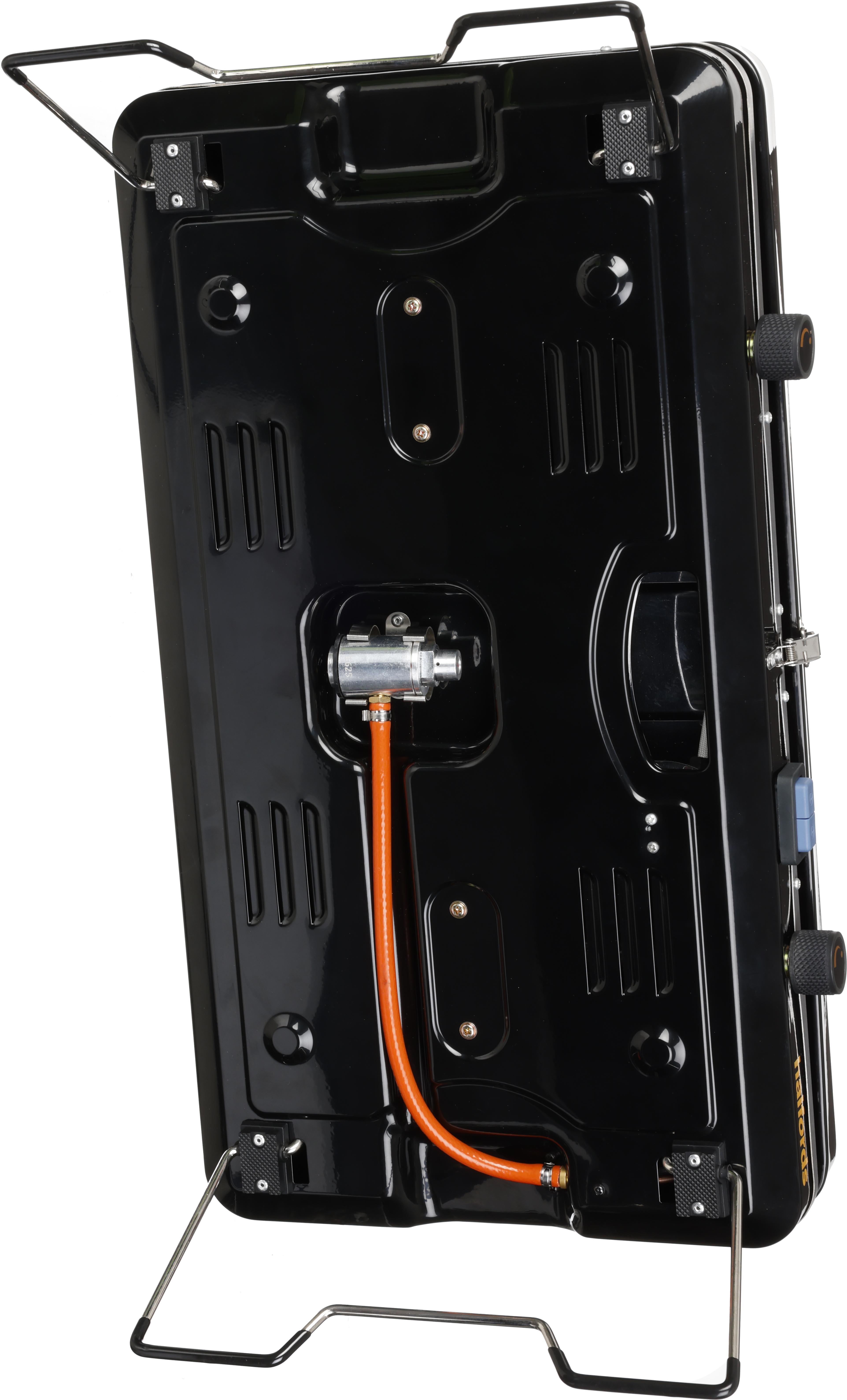 Halfords Double Gas Stove with Griddle Pans