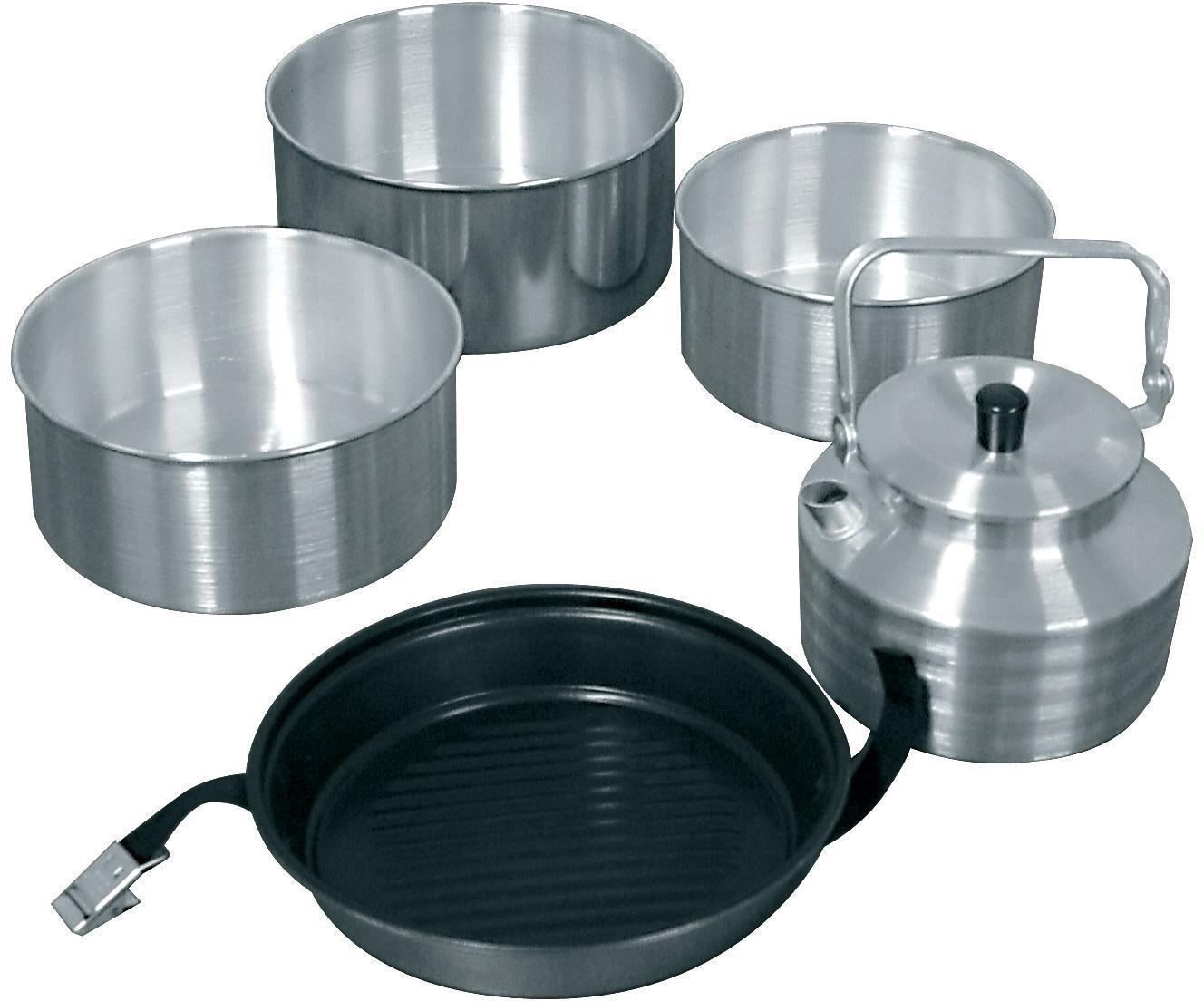 Halfords Camping Stove & Cook Set + Gas Cartridge Bundle