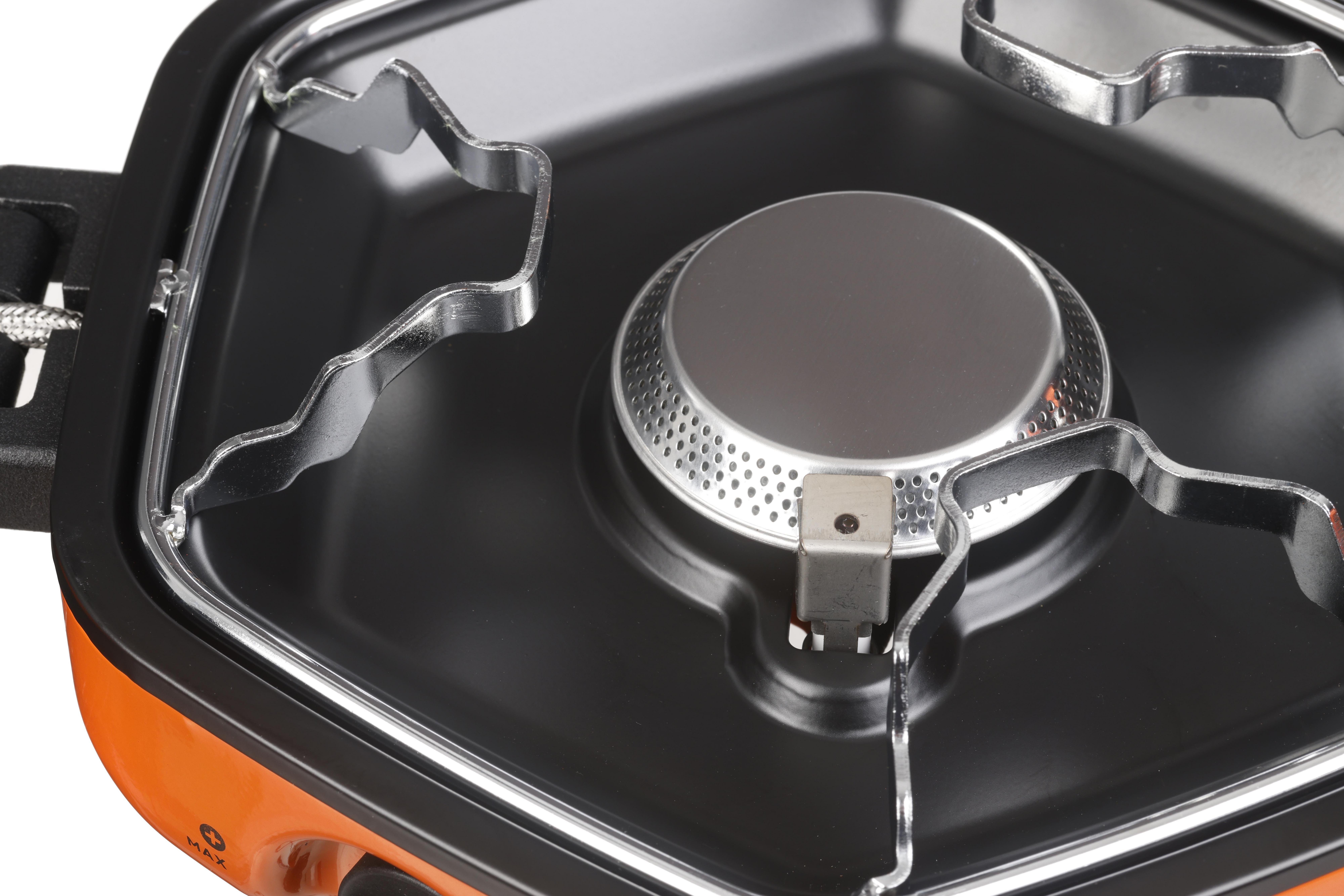 Halfords Camping Stove & Cook Set + Gas Cartridge Bundle