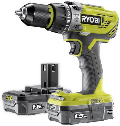 RYOBI 18V ONE+ Combi Drill Starter Kit (2x1.5Ah) RYOBI 18V ONE+ Combi Drill Starter Kit (2x1.5Ah)
