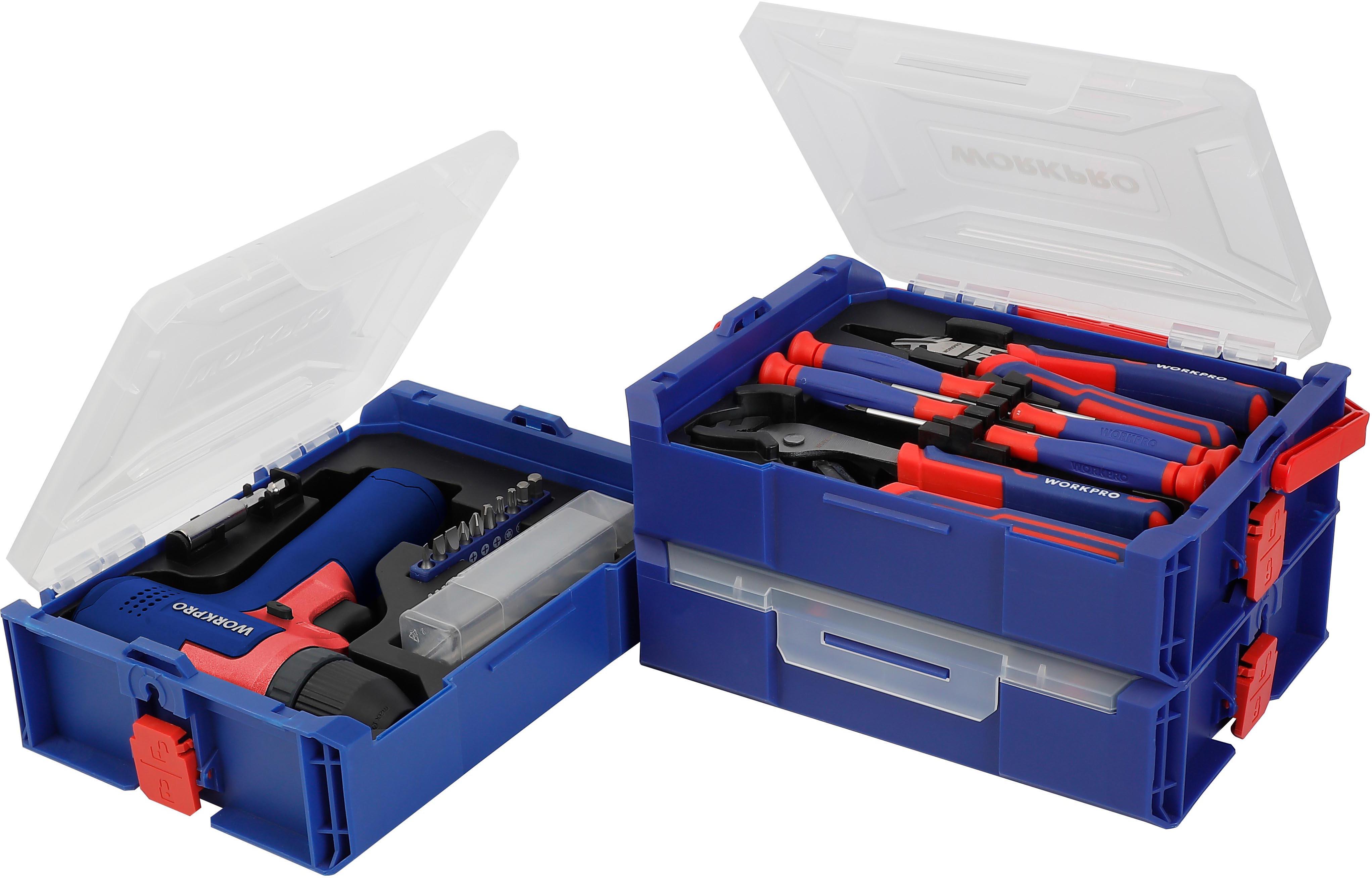 WORKPRO 43PC Stack Boxes Tool Set
