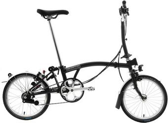 Ex-Display Brompton M6L Folding Bike with Dynamo Hub, Black - 16" Wheel
