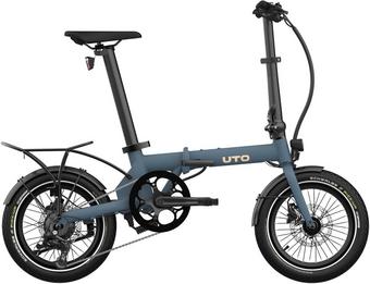 UTO Morning OG16 Electric Folding Bike, Ocean Blue