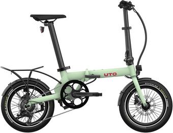 UTO Morning OG16 Electric Folding Bike, Sage Green