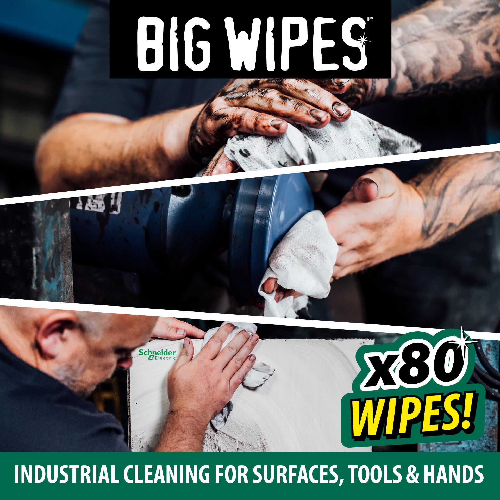 Big Wipes M/S PRO+ bio wipes tub of 80