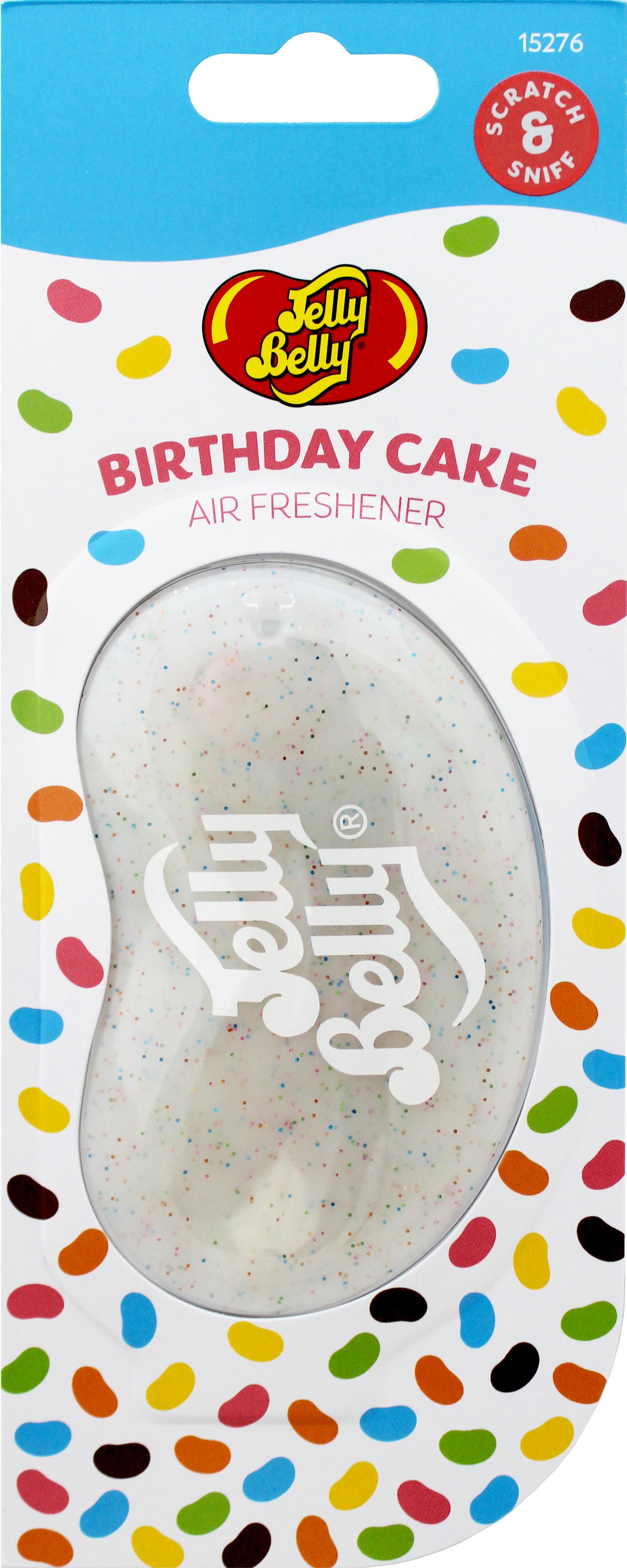 Jelly Belly 3D Hanging Air Freshener - Birthday Cake