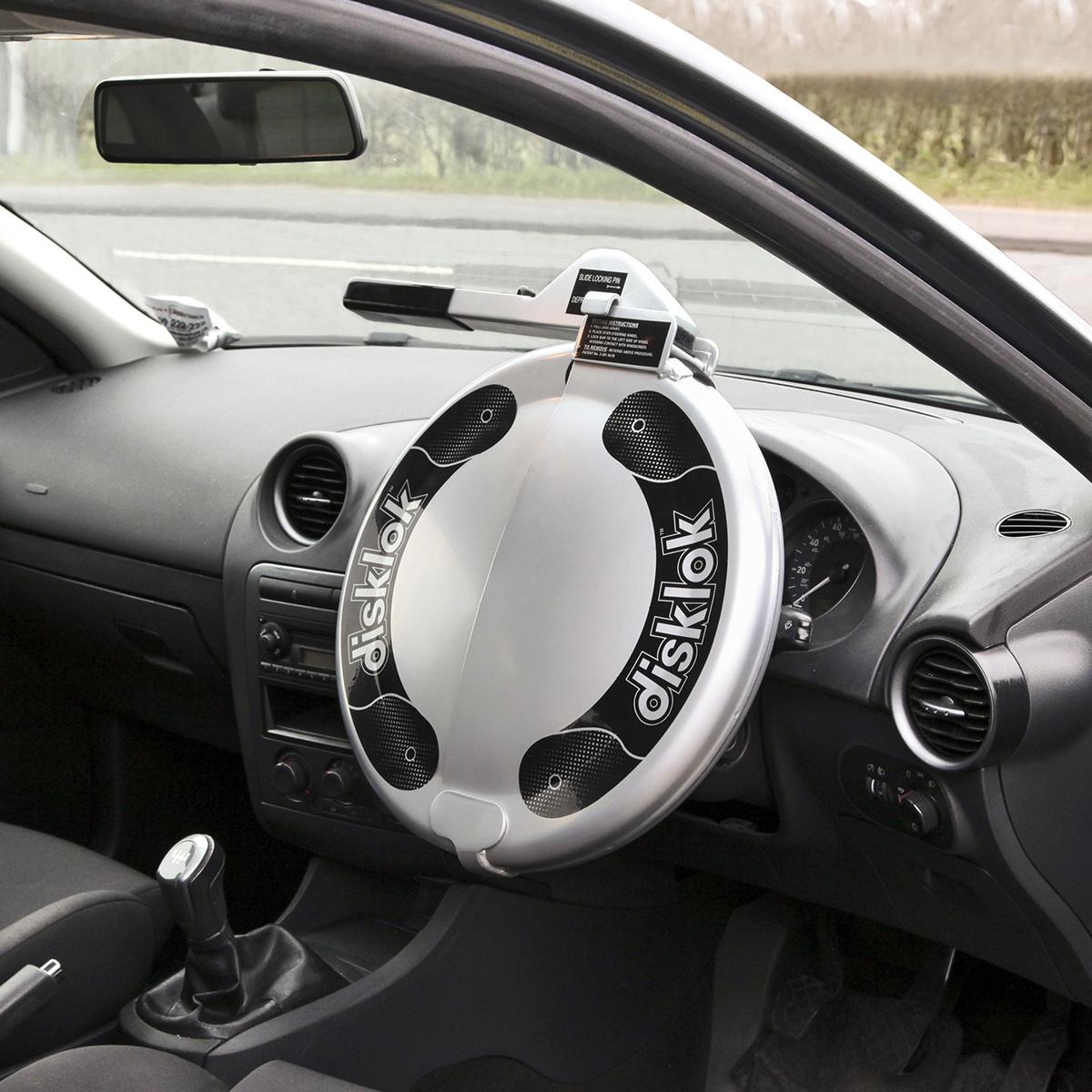 Disklok Gold Edition Steering Lock (Silver) Medium