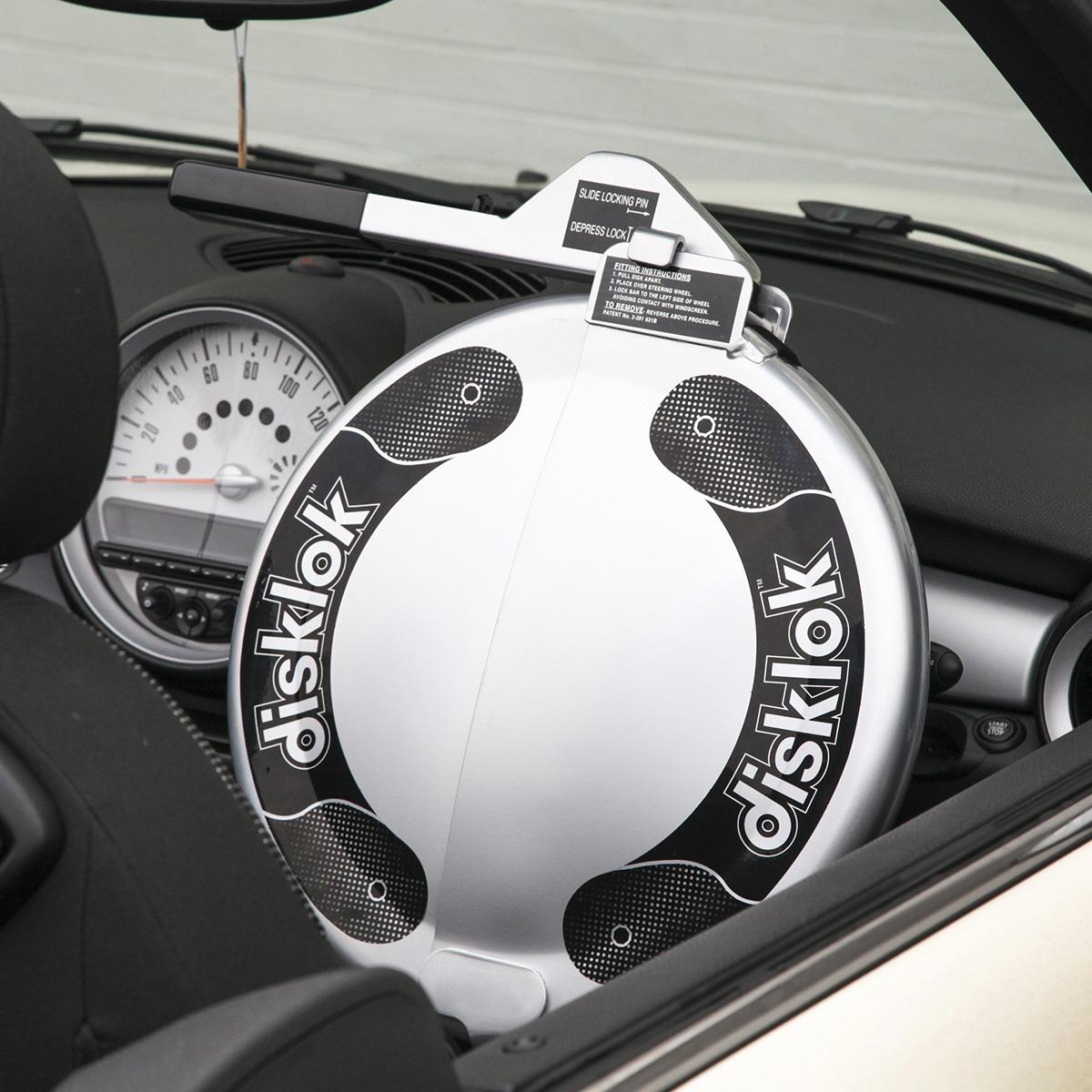 Disklok Gold Edition Steering Lock (Silver) Medium