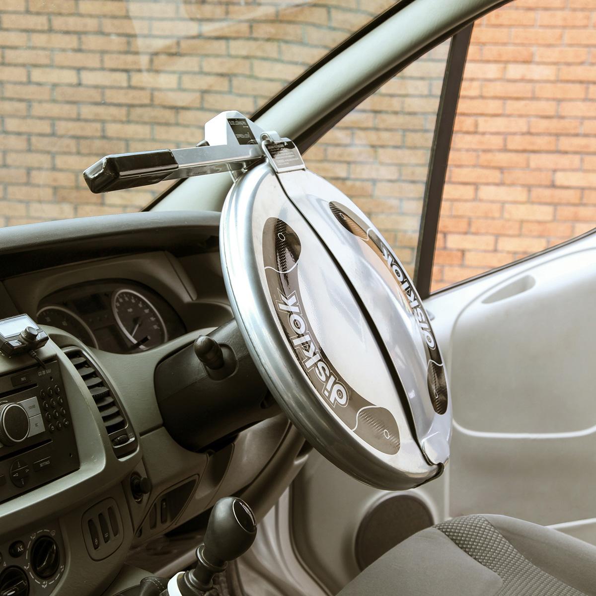 Disklok Gold Edition Steering Lock (Silver) Medium