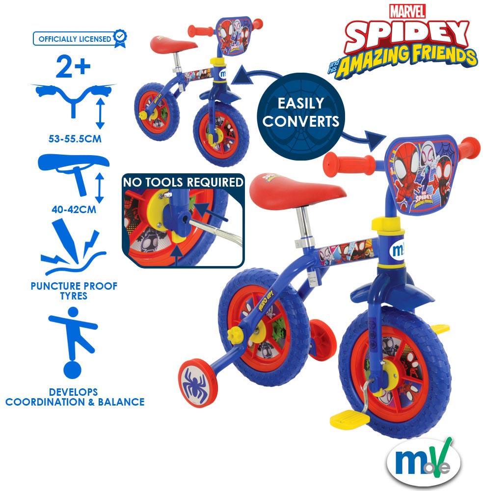 Spidey 2in1 10" Training Bike