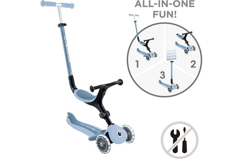 Globber Go Up Active Lights Eco - Blueberry Globber Go Up Active Lights Eco - Blueberry