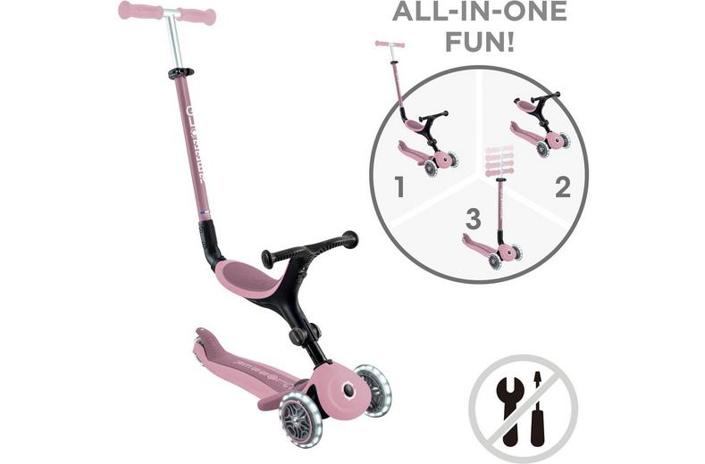 Globber Go Up Active Lights Eco - Berry Globber Go Up Active Lights Eco - Berry