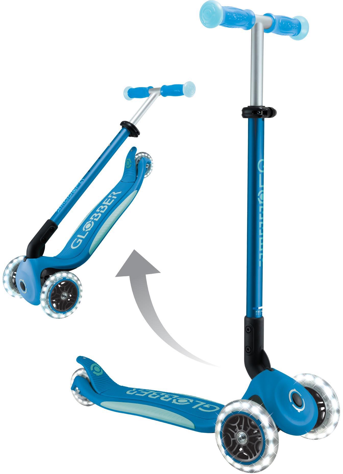 Globber Elite Glow Lights - Petrol Blue