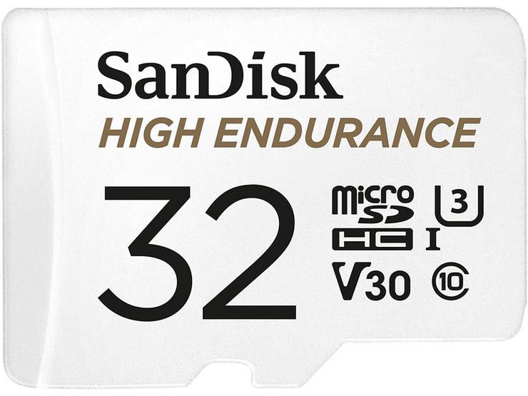 SanDisk 32GB HE microSDHC Card & Adpt