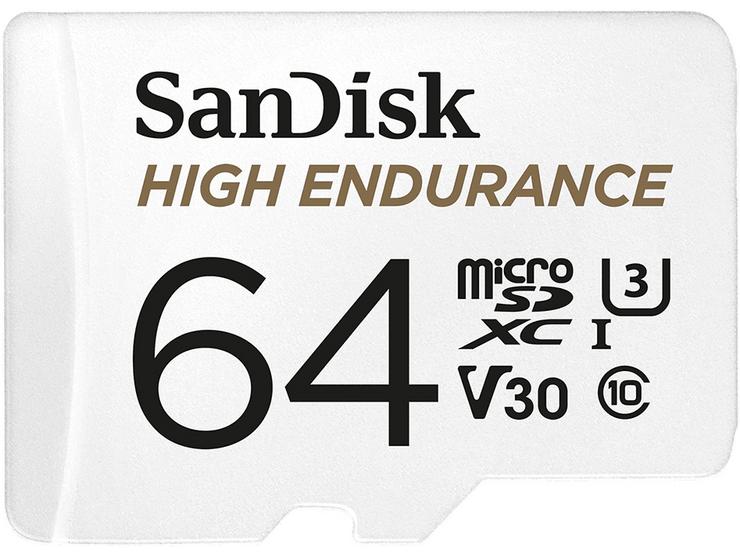 SanDisk 64GB HE microSDXC Card & Adpt